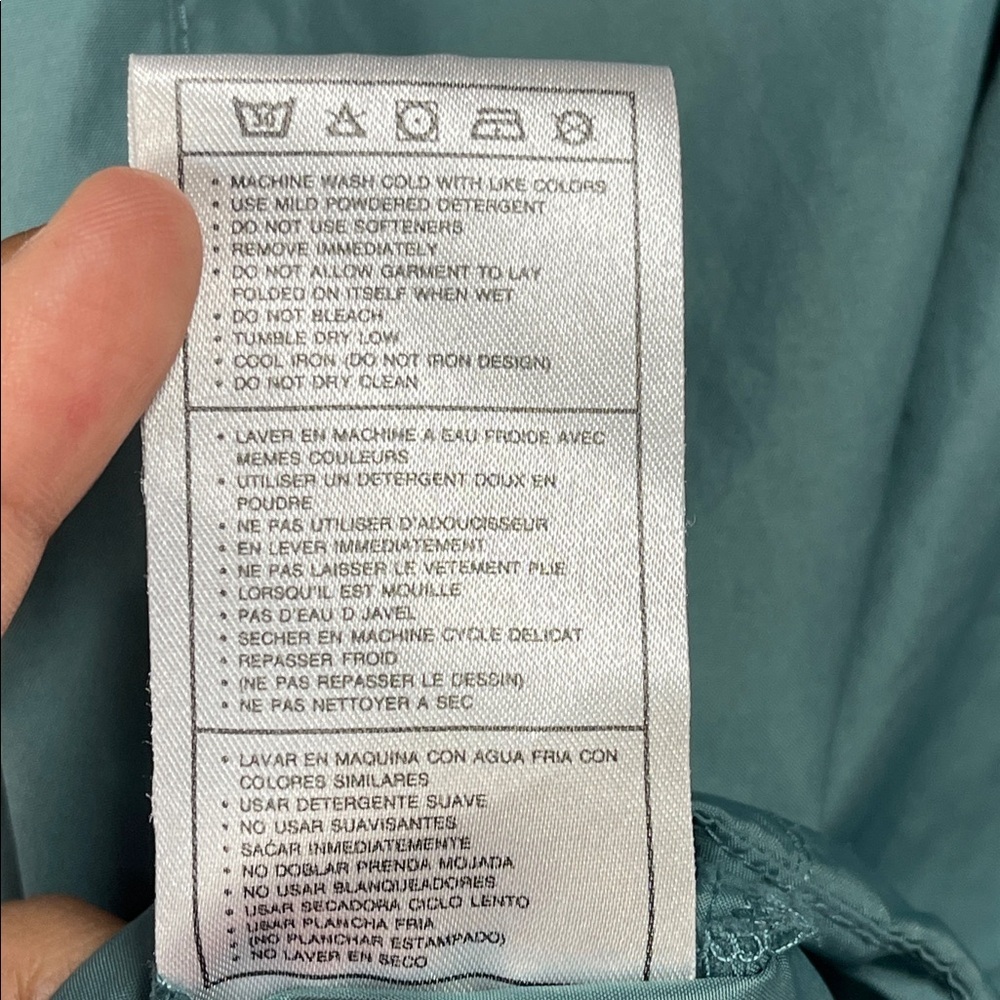 Vintage 1990s Nike aqua teal anorak windbreaker jacket - Picture 7 of 9